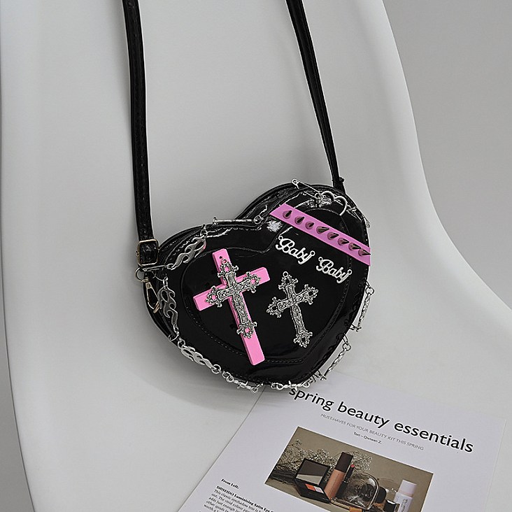 Metal Lock Cross Body Bag